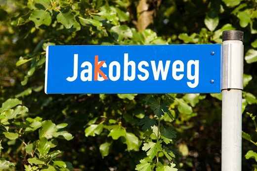 Jakobsweg bzw. Jacobsweg, Erfurt-Schmira