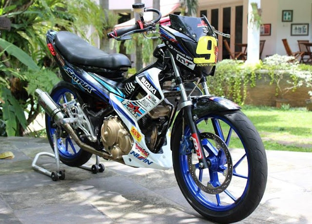 satria fu modif road race harian