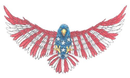 american flag eagle tattoo. american eagle tattoo.