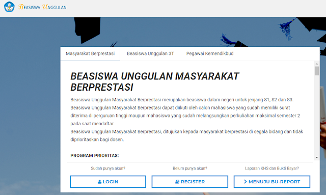 Beasiswa Unggulan Masyarakat Berprestasi Tahun 2018