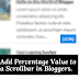 Scroll Bar: How to Add Percentage Value to a Scrollbar in Bloggers.