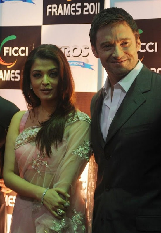 Aishwarya Rai  Latest Saree Stills At FICCI Frames  Launch Party cleavage