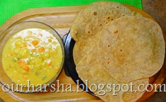 chapatti and Potato Carrot Curry  (3)