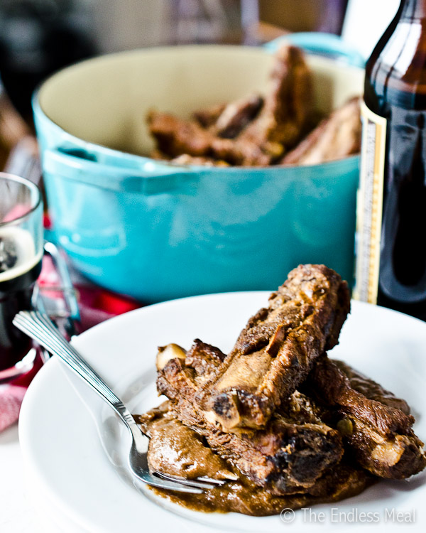 DARK CHOCOLATE AND STOUT BRAISED SHORT RIBS