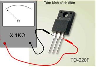 Đo trở kháng D-S phải cách điện, nếu lên kim là đèn bị dò hoặc chập