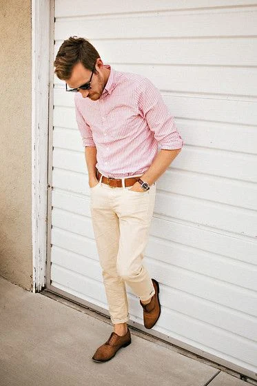 look masculino rosa