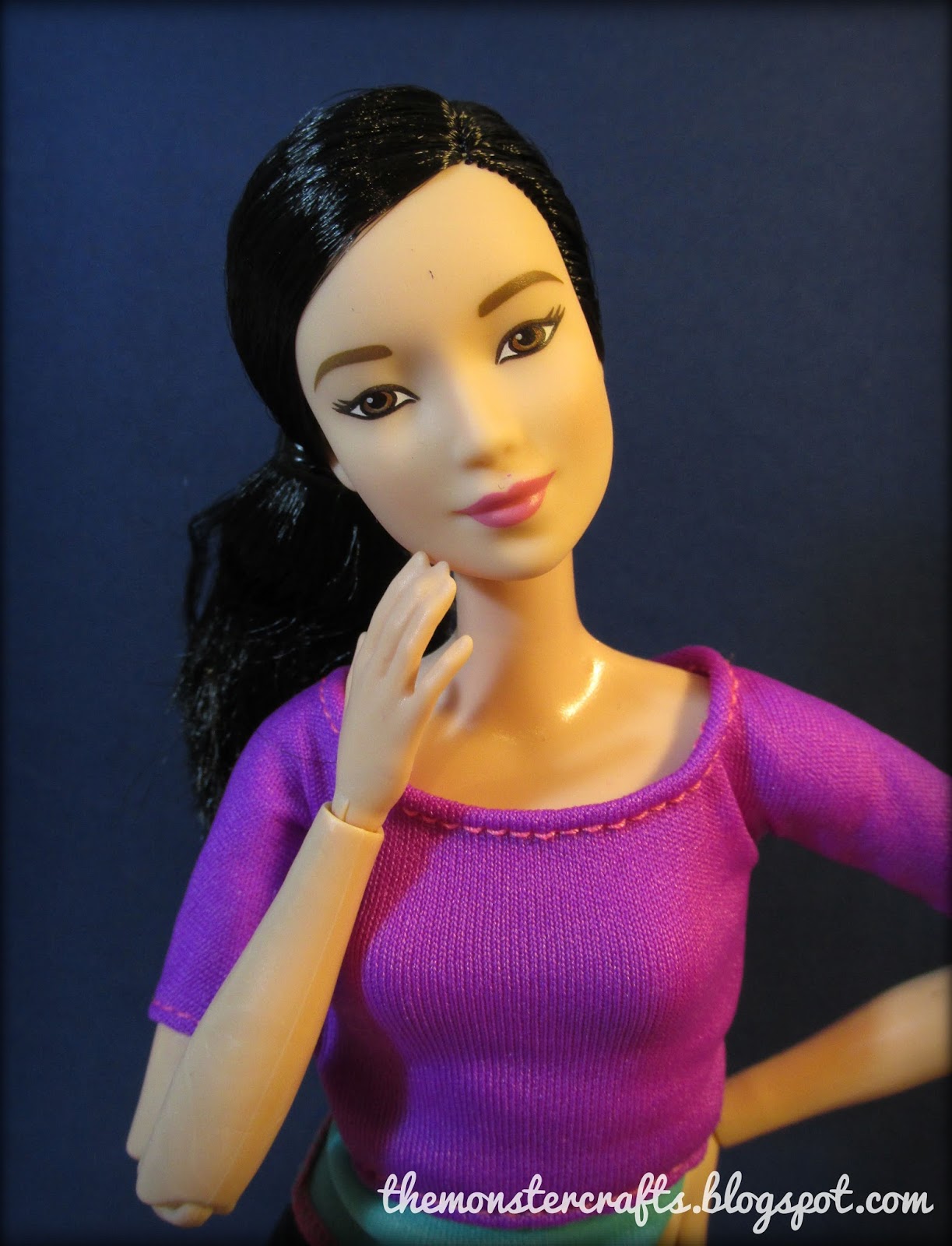 Doll review: Barbie Made to Move Purple Top