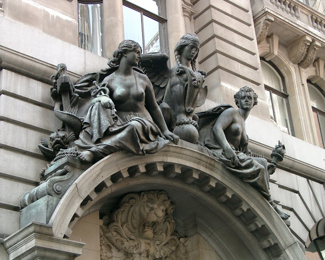 Chimera with Personifications of Fire and the Sea by Francis William Doyle-Jones, Lombard Street