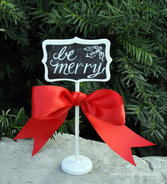 chalkboard art inspired holiday decorating ideas by Creative Bag