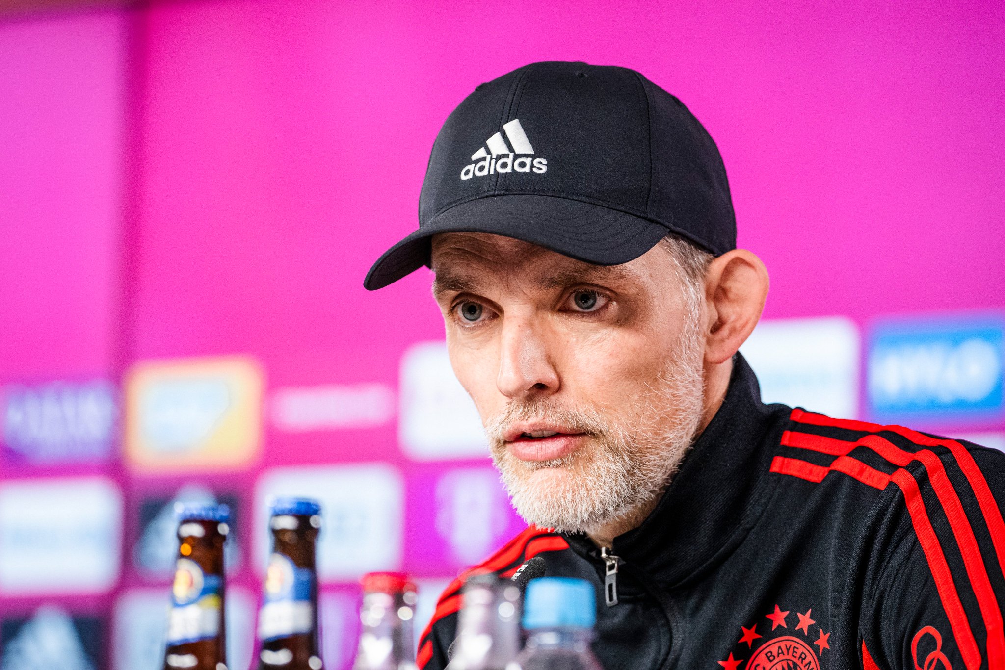 Bayern Munich manager, Thomas Tuchel, at a press conference ahead of the Bundesliga match between Werder Bremen and Bayern Munich on Saturday 6 May, 2023
