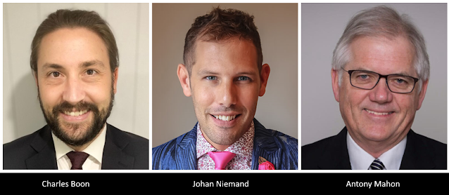 Charles Boon, Johan Niemand and Antony Mahon
