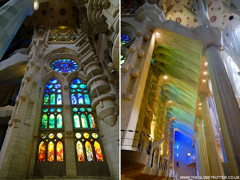 Interiors of Sagrada Familia