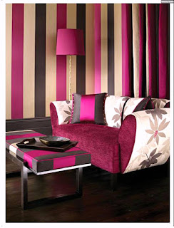 wandgestaltung wohnzimmer streifen