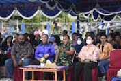 Tingkatkan Ketaqwaan, Satgas Yonif 126/KC Melaksanakan Ibadah Minggu Bersama Masyarakat di Perbatasan Papua