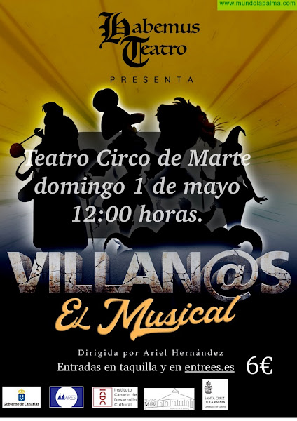 Scar, Cruella, Garfio o Maléfica, protagonistas del musical "Villan@s" en el Teatro Circo de Marte este domingo