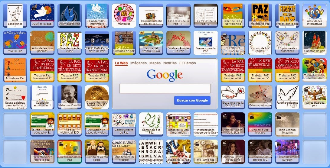 http://www.symbaloo.com/mix/diadelapaz2