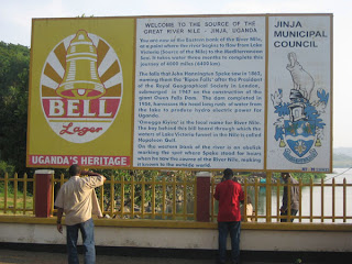 Billboard at Source of the Nile