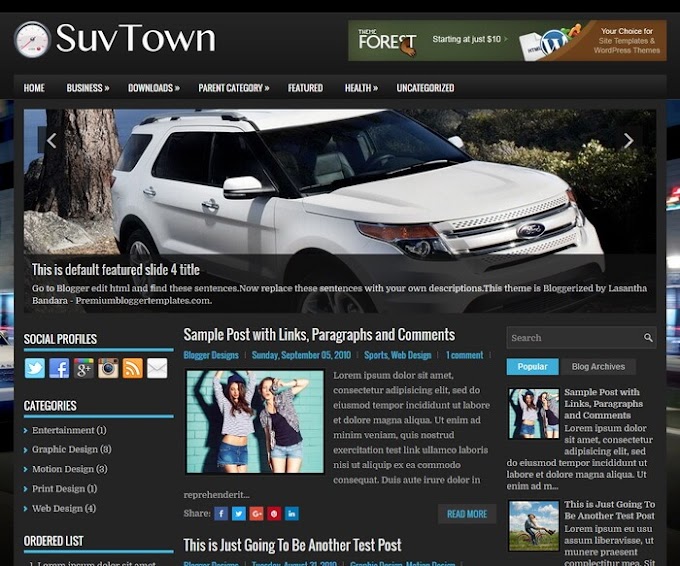 SuvTown Blogger Template   