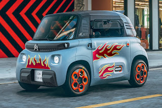 Citroën Ami 'Flames' Custom Livery (2021) Front Side