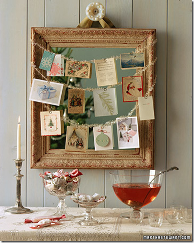 martha stewart holiday card display