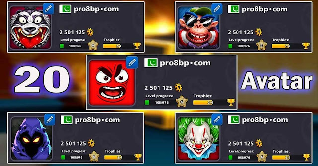 Get Avatar for Free 8 ball pool