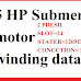 5 HP Submersible motor winding data