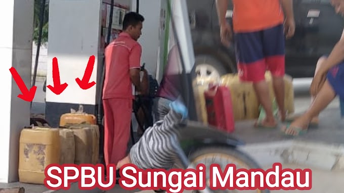 Masyarakat Keluhkan Pengisian BBM Menggunakan Jerigen di SPBU Sungai Mandau 