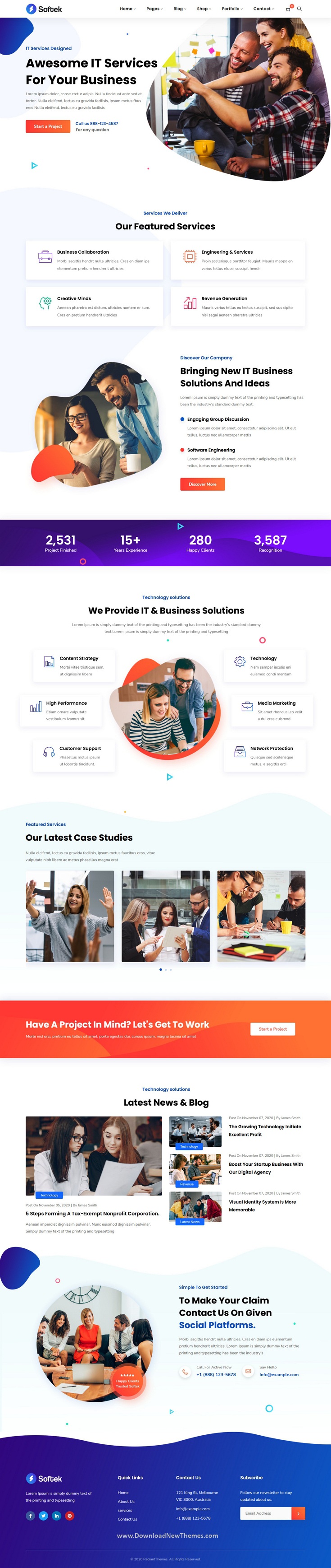 Software & IT Solutions WordPress Theme