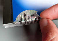 Verschluß-Siegel aus Hologramm-Papier-Etiketten