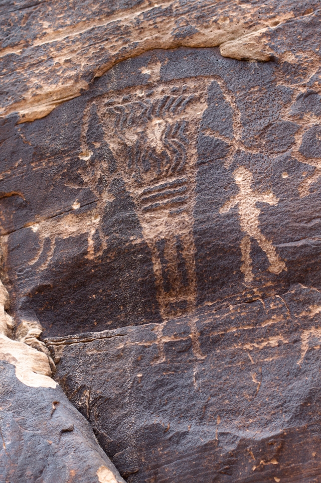 Петроглифы на ранчо Rock Art Canyon недалеко от Уинслоу