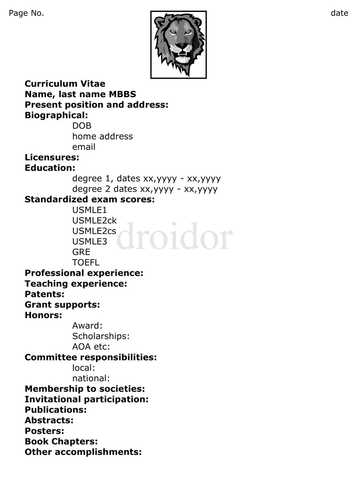 372 x 526 6 kb gif medical curriculum vitae