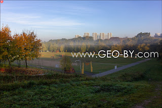 Minsk. River Loszyca. Fog over the Valley