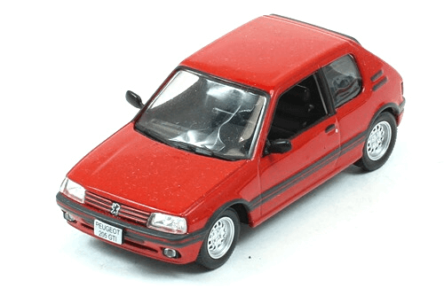 Peugeot 205 GTI 1:43, carros inesqueciveis do brasil