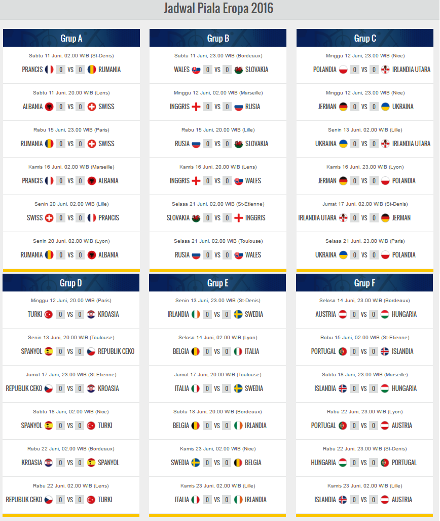 Jadwal Siaran Langsung Putaran Final Piala Eropa Tahun Di Rcti Mnctv Dan Global Idn Paperplane