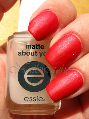 zoya nidhi red nail polish sparkle collection 2010 sparkles matte mattified essie matte about you