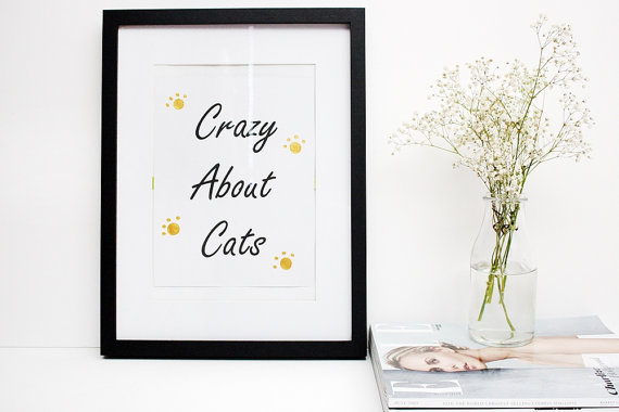 printed quotes, cat quotes, quote prints, art, art prints, 