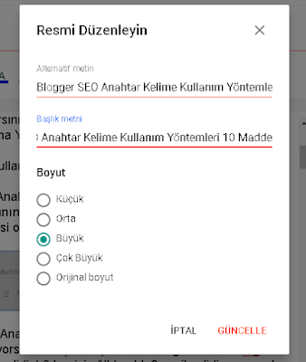 Blogger SEO Anahtar Kelime Kullanım Yöntemleri 10 Madde