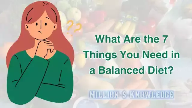 7 Things You Need in a Balanced Diet