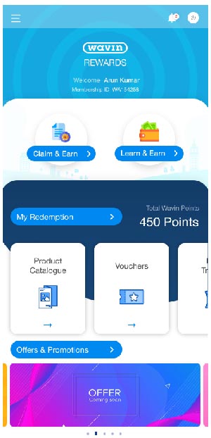 Wavin India Rewards App