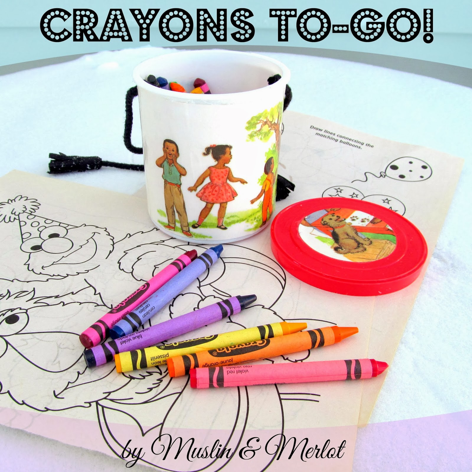 I used to babysit a niggling daughter spell her mom worked Upcycled Crayons To-Go Container!