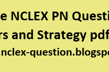 Free NCLEX PN Questions with Answers and Strategy pdf 83th Edition