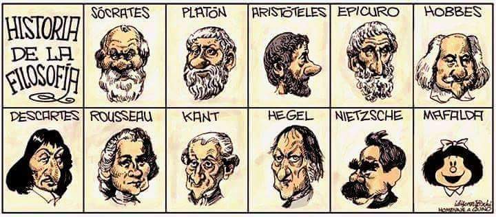 caricaturas de filósofos