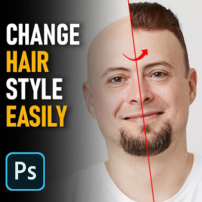 Change hairstyle in photoshop