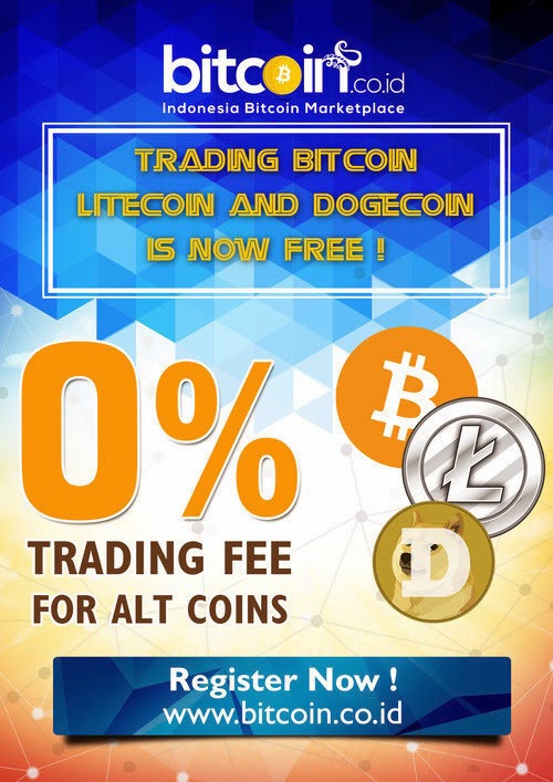 Tukar Bitcoin/Dogecoin/Litecoin Gratis di Bitcoin.co.id