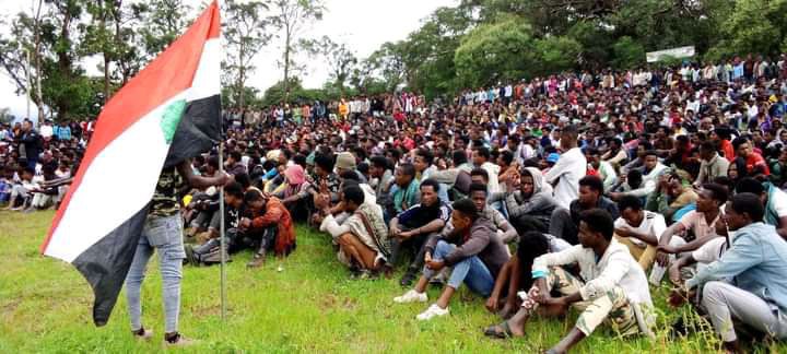 A send off ceremony of Oromo Youth in Ambo town/ Photo OBN