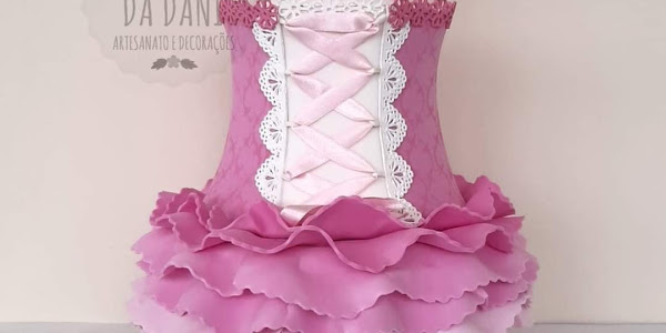 Topo de Bolo de Mulher Corset de Eva para decoração de Festa