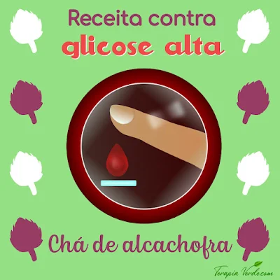 Receita contra glicose alta: chá de alcachofra