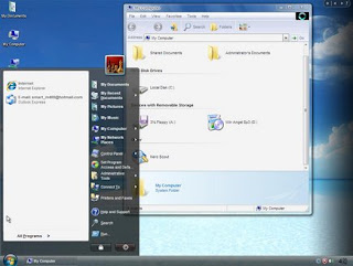 Mempercantik Tampilan Windows XP | Mengubah Tampilan Windows XP  Themes dengan Windows Vista