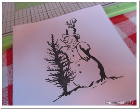 snowman stamp Be Creative Wonder Press