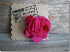 pink flower pin